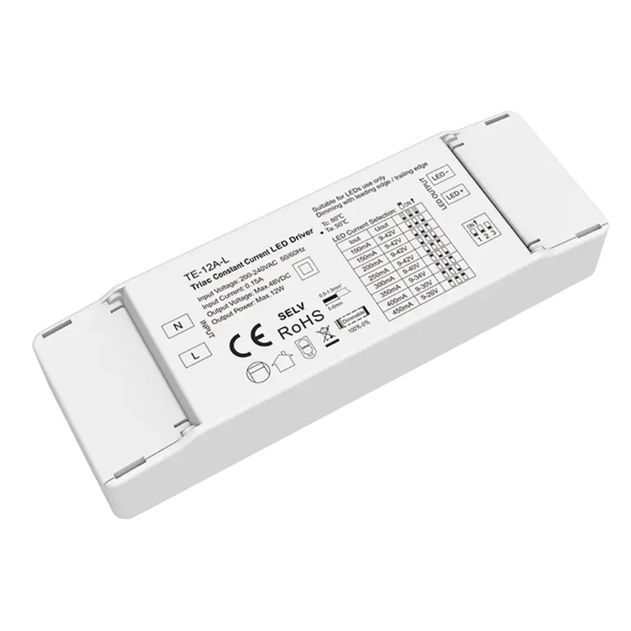 12W korronte konstanteko Triac dimming LED kontrolatzailea