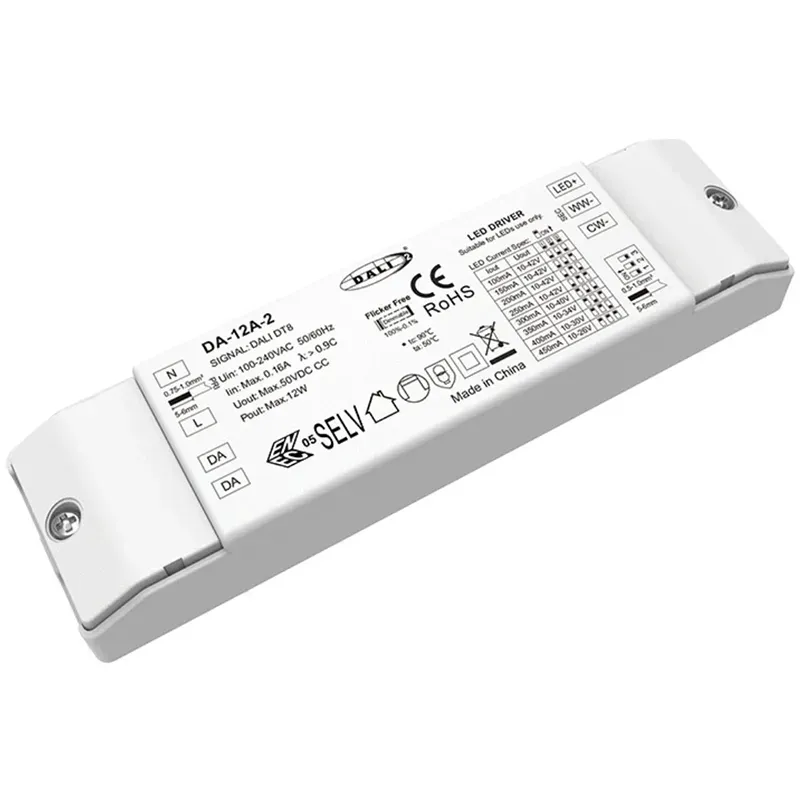 12W DALI CW WW CCT dimmable LED kontrolatzailea