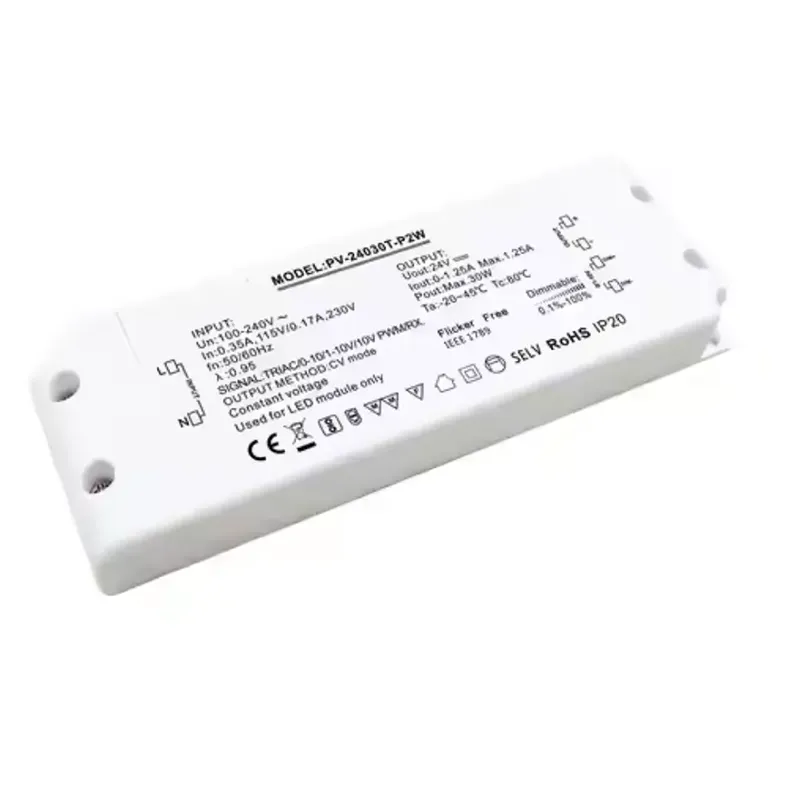 30W Tentsio Konstanteko Triac Dimming LED Driver
