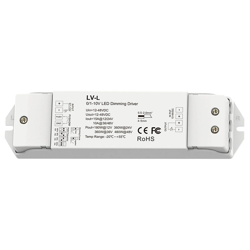 480w Push Dim Tentsio Konstantea 0-10V Dimming Driver