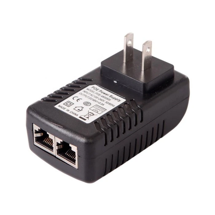 48V 0.5A Hormako entxufea POE Injector Ethernet egokitzailea